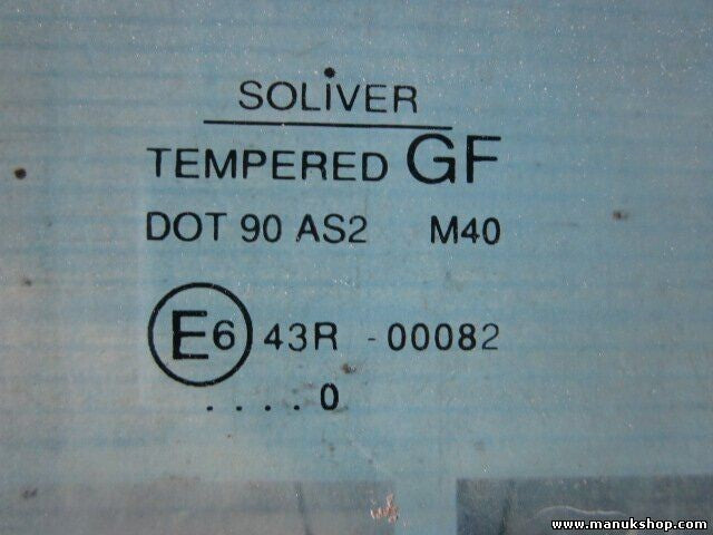 Türscheibe Seitenscheibe hinten links Opel Frontera B 2000 43R00082 DOT90AS2M40