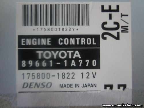 Motorsteuergerät Toyota Corolla 896611A770 89661-1A770 DENSO 1758001822
