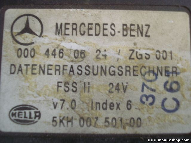 Datenerfassungsrechner Mercedes-Benz 0004460624 INDEX 6 HELLA 5KH00750100