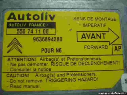 Airbagsensor Airbagsteuergerät Citroen Xsara  (AP) 9636894280 550741100