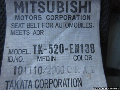 Gurtschloss Gurtschnapper hinten links Mitsubishi V45W TK520EN138 TK520EN-138