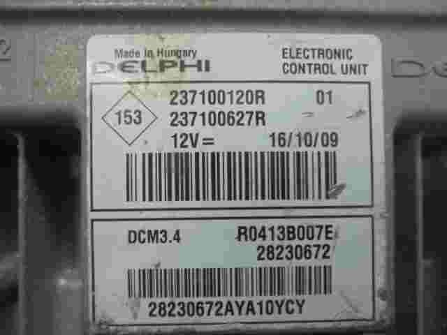Motorsteuergerät Renault Megane R0413B007E 237100120R 237100627R 28230672 DCM3.4