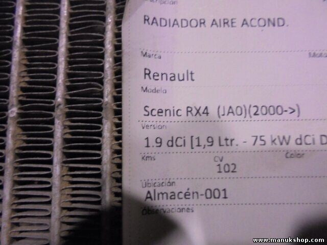 Kondensator Klimakühler Renault 7700434383 MAQ05 710110201F02 303295 7700434383B