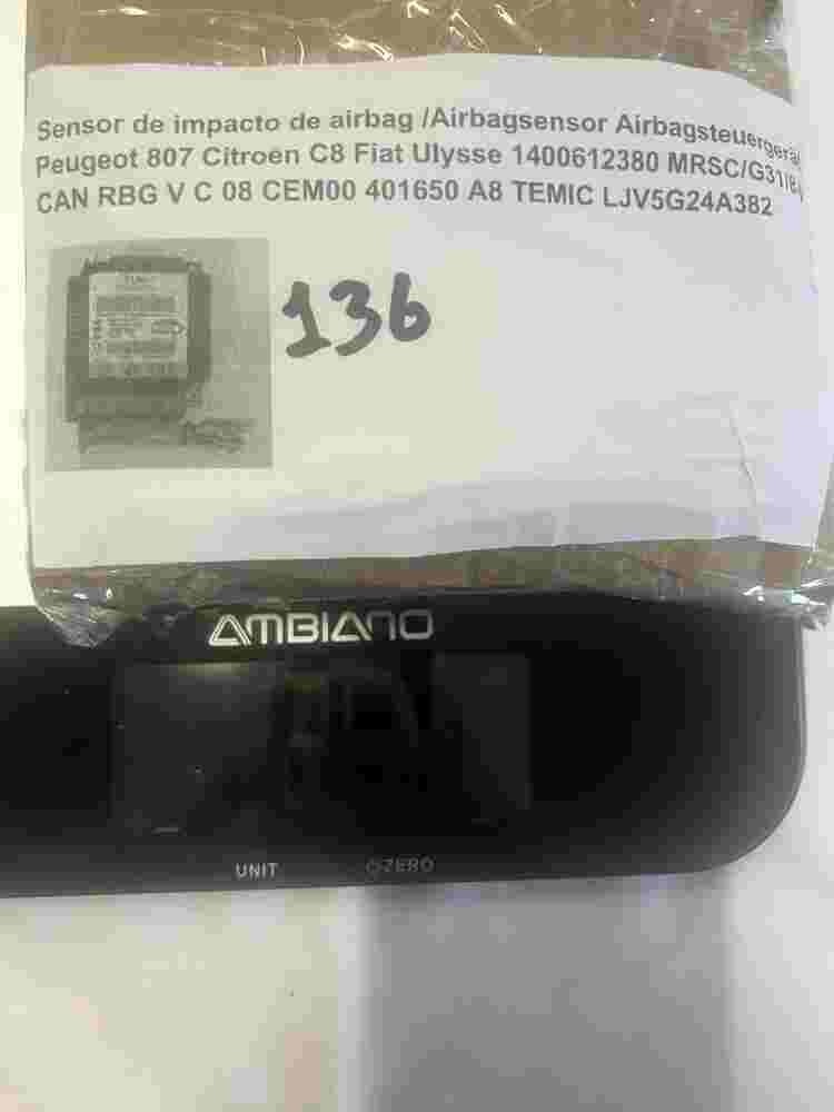 Airbagsensor Airbagsteuergerät Peugeot 807 Citroen Fiat 1400612380 LJV5G24A382