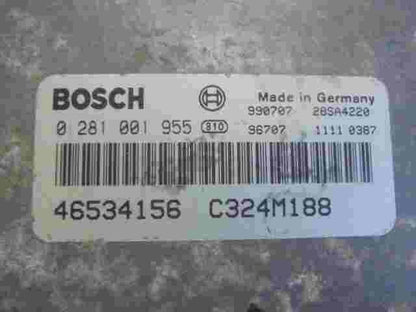 Motorsteuergerät Fiat Punto 1.9JTD 46534156 C324M188 BOSCH 0281001955