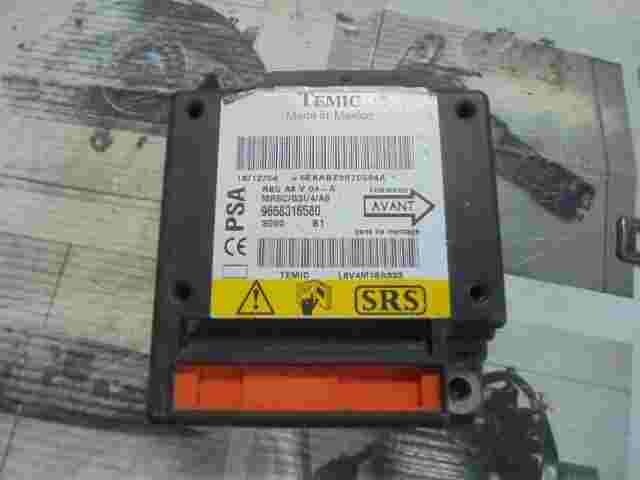 Airbagsensor Airbagsteuergerät Citroen 9658316580 Temic L8V4M18A333 MRSC/G3I/4A8