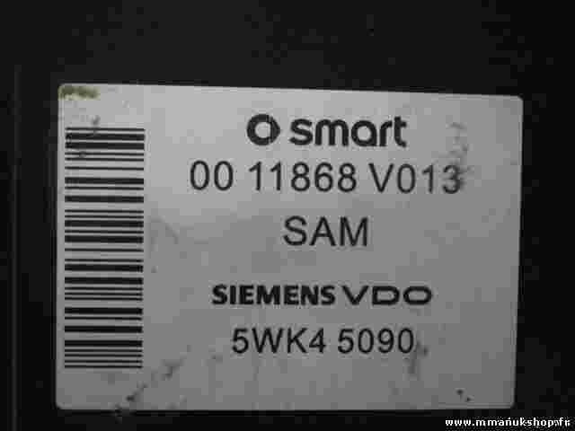 Sicherungskasten Smart Fortwo 0011868V013 00 11868 V013 SIEMENS VDO 5WK45090