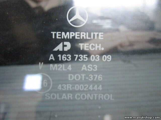 Dreieck Scheibe Seitenscheibe hinten links Mercedes M-Klasse ML A1637350309