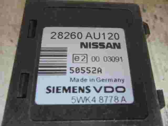 Steuergerät Nissan Qashqai Primera P12 Almera Tino 28260AU120 Siemens 5WK48778A