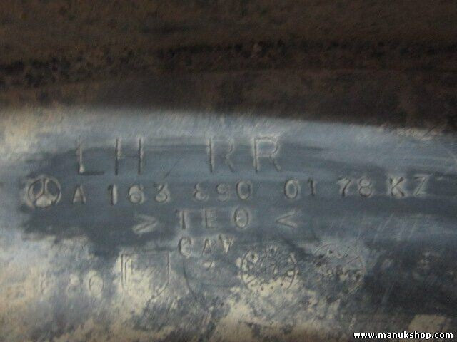 Schmutzfänger Mercedes-Benz M-Klasse W163 ML A1638900178KZ A1638900178