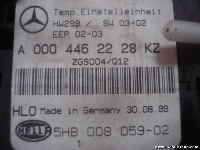 Heizungsbedienteil Mercedes-Benz Vito HW299 ZGS004/Q12 A0004462228KZ A0004462228