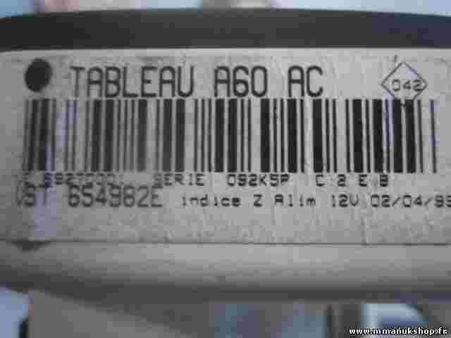 Klimabedienteil Renault Clio A60 AC VST 654982E 69270001 691QNQ