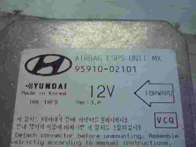 Airbagsensor Airbagsteuergerät Hyundai Atos 9591002101 HAE 10F9 Ver 3.0 11000114