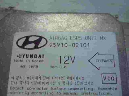 Airbagsensor Airbagsteuergerät Hyundai Atos 9591002101 HAE 10F9 Ver 3.0 11000114