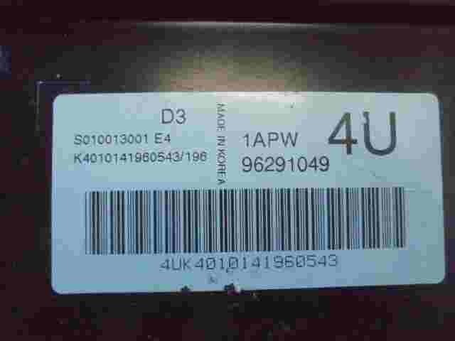 Motorsteuergerät  Daewoo Matiz 1APW 4U 96291049 S010013001E4 S010013001 E4