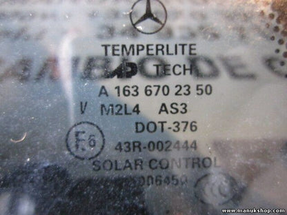 Dreieck Scheibe Seitenscheibe hinten links Mercedes Benz W163 A1636702350