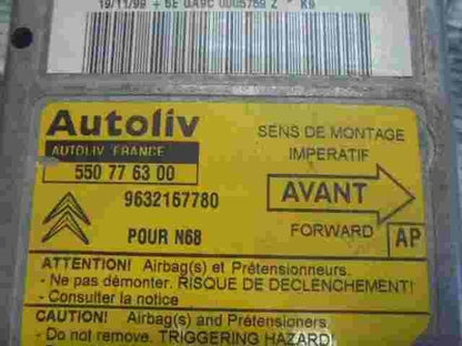 Airbagsensor Airbagsteuergerät Xsara Picasso (AP) 9632167780 550776300