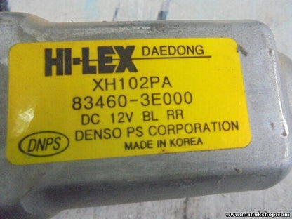 Fensterheber motor hinten rechts Kia Sorento 2.5 CRDi DENSO 834603E000 XH102PA