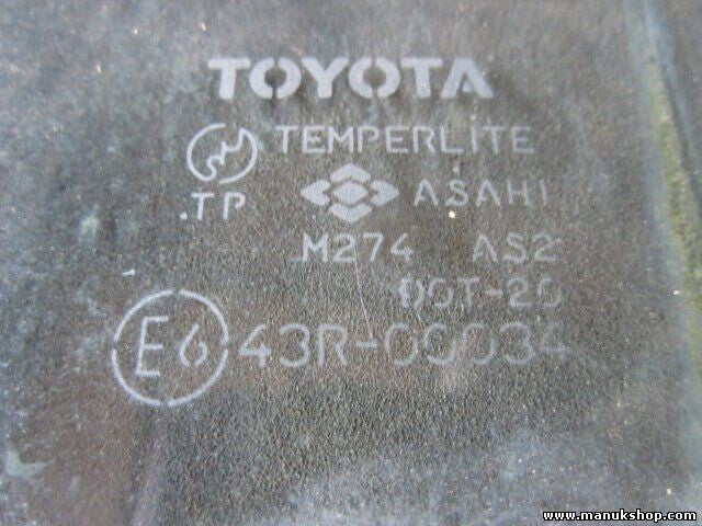 Türscheibe Seitenscheibe hinten links Toyota 4Runner 43R00034 M274AS2DOT20