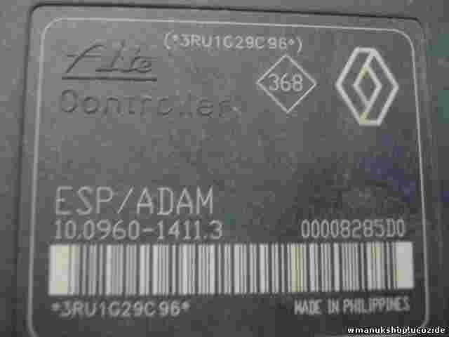 ABS Hydraulikblock Renault Laguna Espace 8200053423B 10096014113 00008285D0