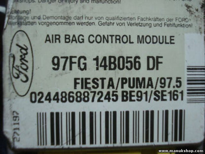 Airbagsensor Airbagsteuergerät Ford Fiesta Puma 97.5 97FG14B056DF 97FG 14B056 DF