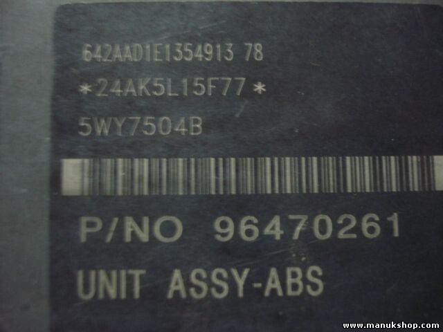 ABS Steuergerät Chevrolet Kalos 5WY7504B 96470261 96 470 261