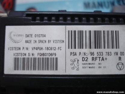 Heizungsbedienteil Peugeot 407 96533783YW 96533783YW00 96512442XT 96470287XT
