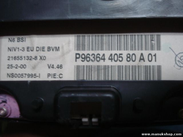 Kombiinstrument Tacho Citroen Xsara 9636440580A01 P9636440580 P9636440580A01