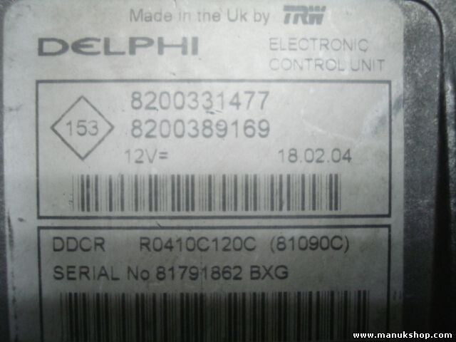 Motorsteuergerät Renault Cilo 1.5 DCI DELPHI 8200331477 8200389169 R0410C120C
