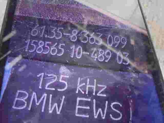 Schlüssel Lesespule BMW X3 E83 E53 X5 EWS 8363099 61358363099 158565 10-48903