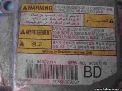 Airbagsensor Airbagsteuergerät Daewoo Nubira 96329314 96287489BD 96287489 BD