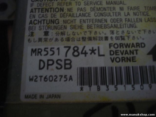 Airbagsensor Airbagsteuergerät Mitsubishi Pajero Montero DPSB MR551784