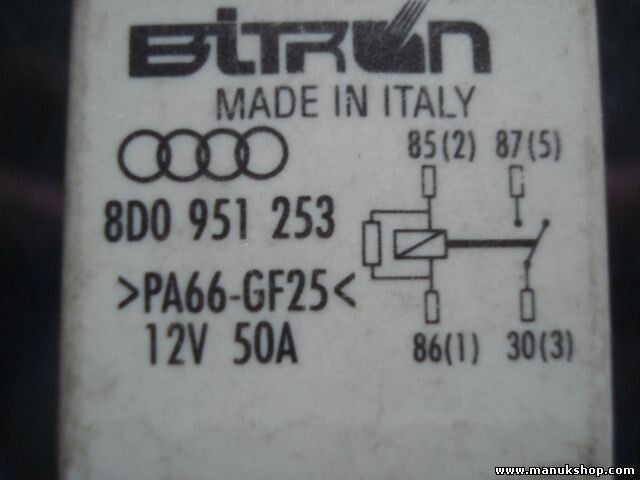 Relais Nebelscheinwerfer  VW Volkswagen Audi A4 B5 8D Nr 370 8D0951253 8DO951253
