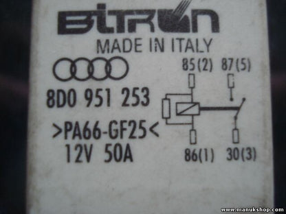 Relais Nebelscheinwerfer  VW Volkswagen Audi A4 B5 8D Nr 370 8D0951253 8DO951253