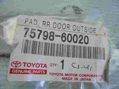Pad Rear Door Outside  Toyota Prado 120 Lexus GX 470 7579860020 75798-60020
