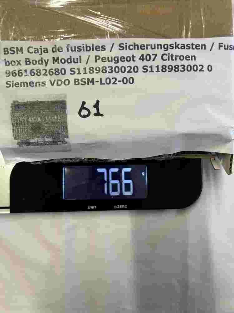 Sicherungskasten Peugeot 407 Citroen BSM-L02-00 9661682680 SIEMENS S118983002O