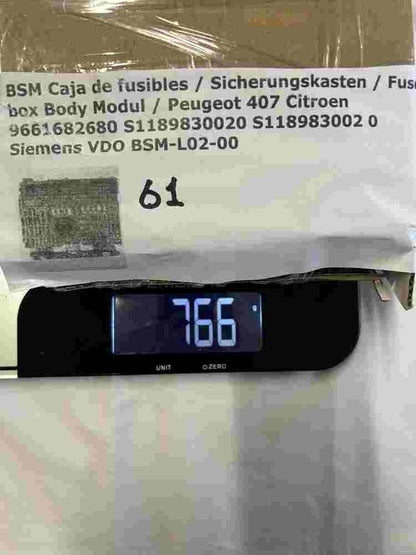 Sicherungskasten Peugeot 407 Citroen BSM-L02-00 9661682680 SIEMENS S118983002O