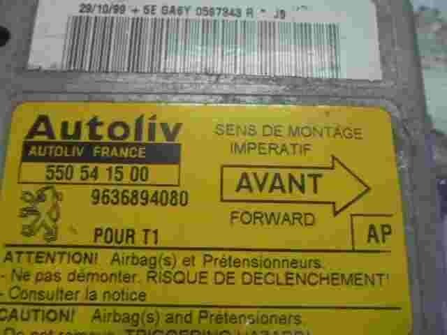 Airbagsensor Airbagsteuergerät Peugeot 206  (AP) 9636894080 550541500