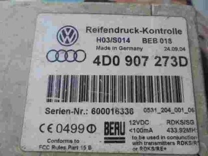 Reifen Audi A8 D2 4D A6 4B 4D0907273D 4D0 907 273 D 4DO907273D BERU H03/S014