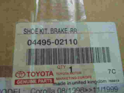 Shoe Kit Brake Rear  Toyota Carina Corolla 0449502110 04495-02110