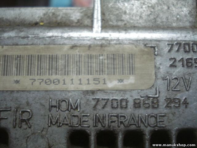Motorsteuergerät Renault Clio 1.2 216511366B HOM7700869294 7700111151