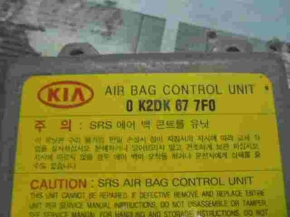 Airbagsensor Airbagsteuergerät Kia Spectra Shuma 0K2DK677F0 S1EKAN2GAA0019