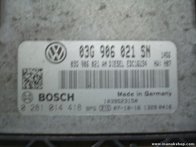 Motorsteuergerät VW EDC16U34 1039S23150 03G906021SN 03G 906 021 SN 03G906021AN