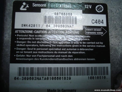 Airbagsensor Airbagsteuergerät Fiat Bravo Brava 182 1.4 46768868 0046768868