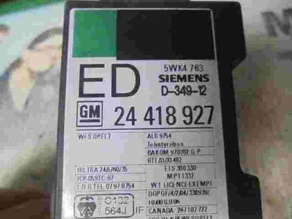 Steuergerät Wegfahrsperre Astra G Corsa Meriva Omega Zafira 24418927 ED 5WK4763