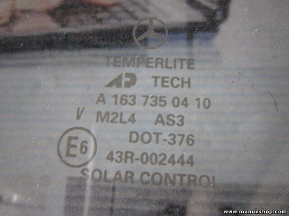 Türscheibe Seitenscheibe hinten rechts Mercedes-Benz ML270 CDI W163 A1637350410