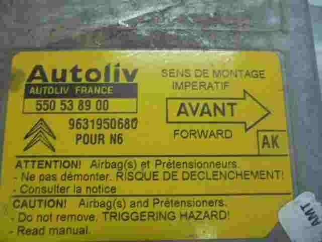 Airbagsensor Airbagsteuergerät Citroen Xsara Picasso (AK) 9631950680 550538900