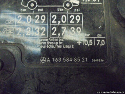 Kraftstoff Kappe Abdeckung Mercedes ML 270 A1635848521 A 163 584 85 21 0649336