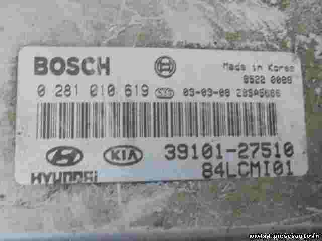 Motorsteuergerät Hyundai Accent 3910127511 39101-27511 BOSCH 0281010619