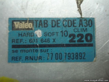 Klimabedienteil Renault  7700793892 77 00 793892 601646X220 601 646 X 220